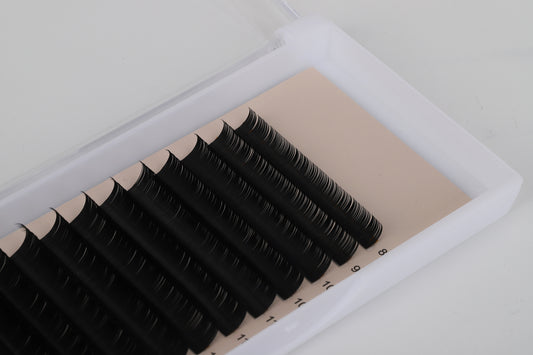Classic Lashes Matte Black D Curl 0.15 Lash Tray