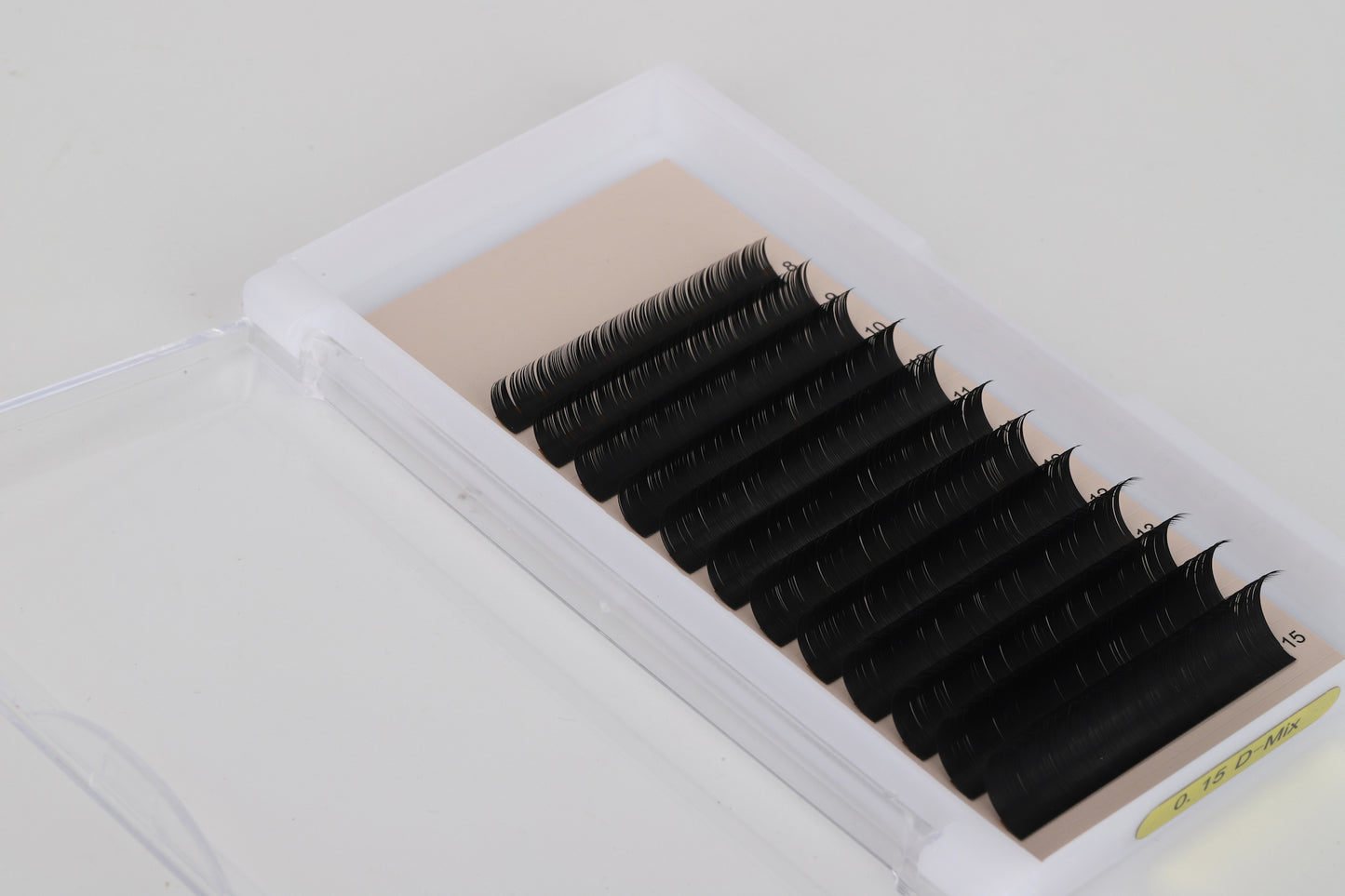Classic Lashes Matte Black D Curl 0.15 Lash Tray